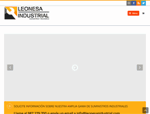 Tablet Screenshot of leonesaindustrial.com